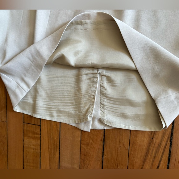 Vintage 90s ivory sheath suiting dress - Picture 5 of 8